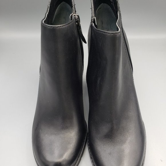 franco sarto booties black leather